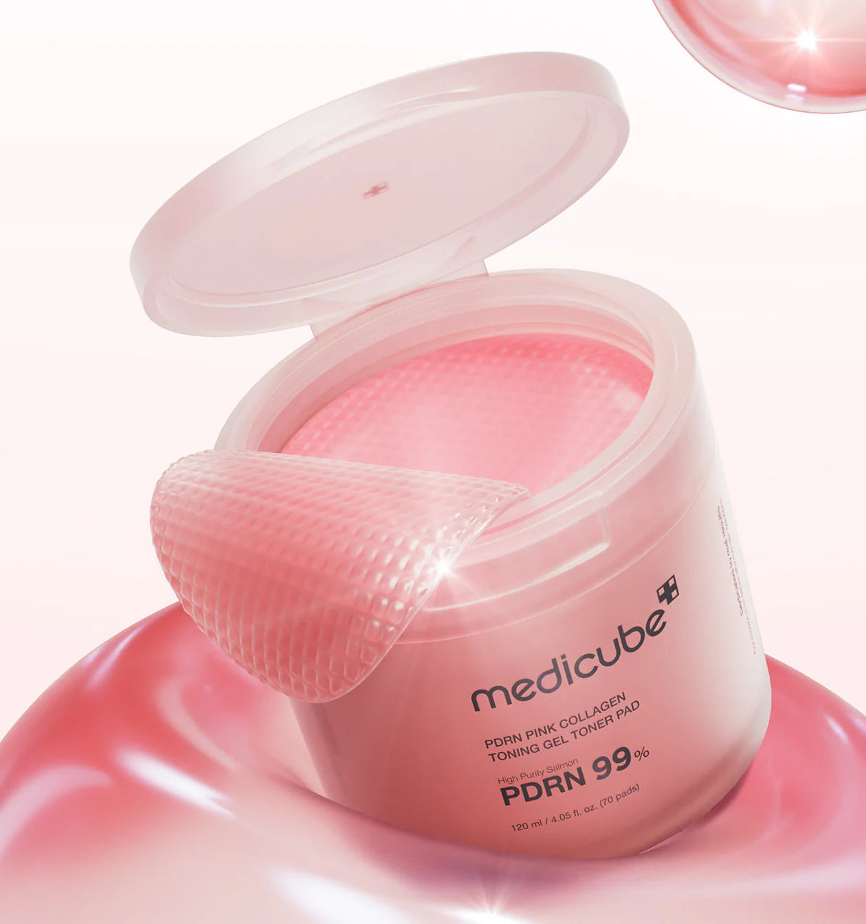 Medicube PDRN Pink Collagen Toning Gel Toner Pad
