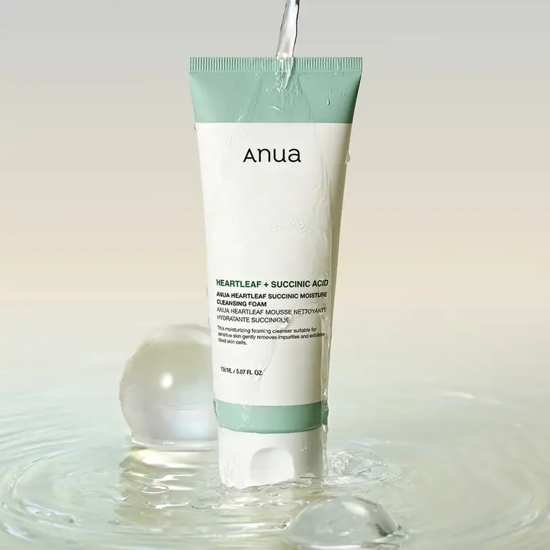Naayiq - Anua Heartleaf Succinic Moisture Cleansing Foam - 150ml
