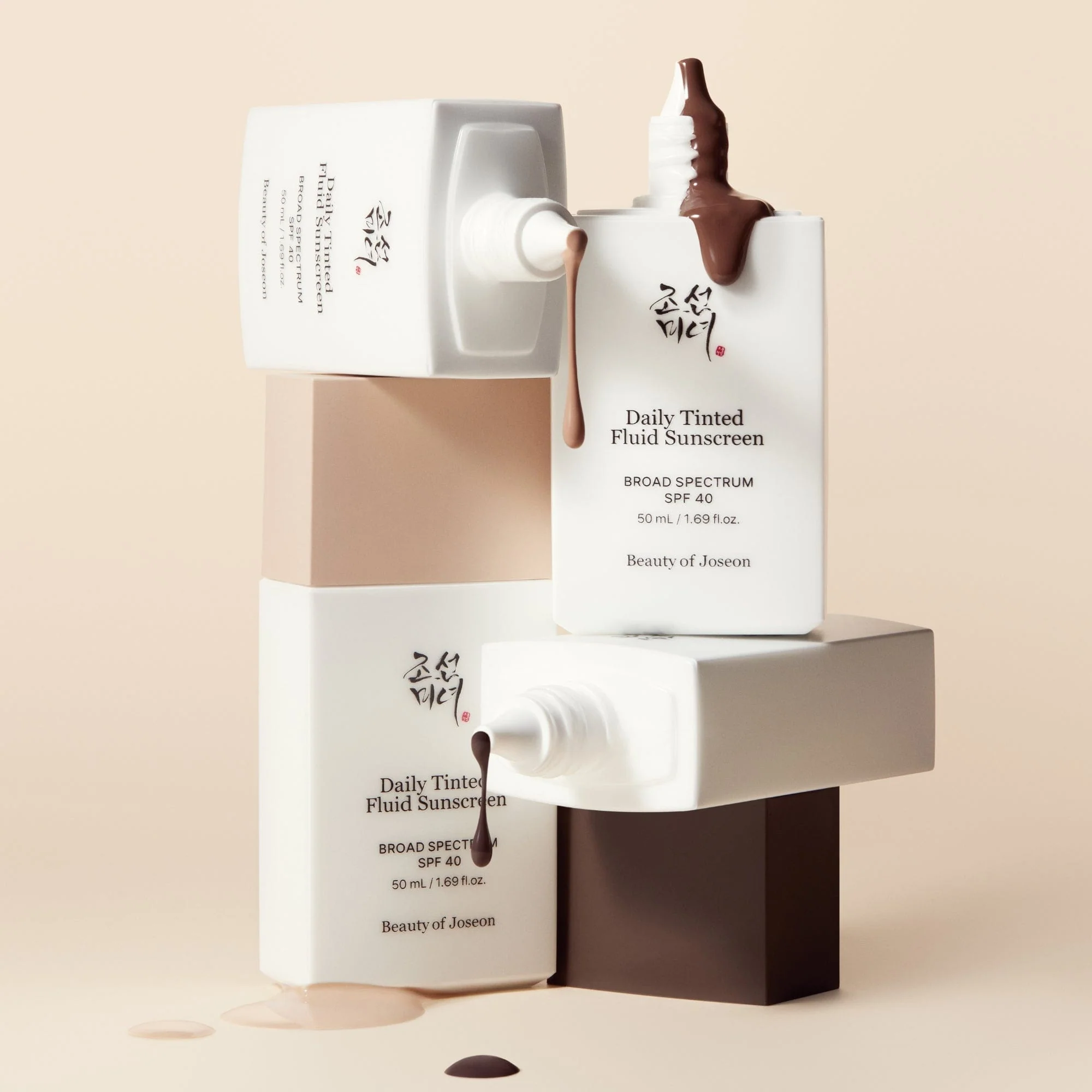 Beauty Of Joseon Daily Tinted Fluid Sunscreen  واقي الشمس السائل الملون اليومي من بيوتي أوف جوسون