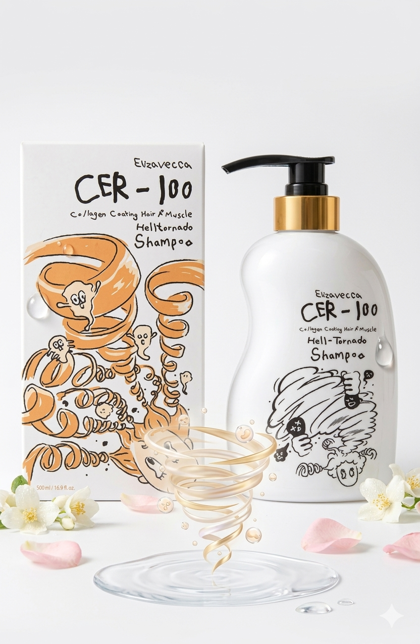 Elizavecca CER-100 Collagen Coating Hair Muscle Hell-Tornado Shampoo إليزافيكا شامبو كولاجين