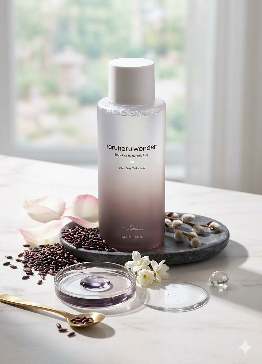 haruharu wonder تونر الأرز الأسود بحمض الهيالورونيك - The First Essence