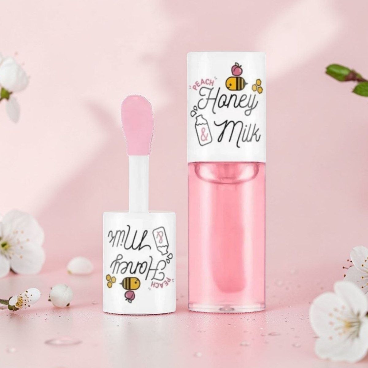 Apieu Honey & Milk Lip Oil Peach زيت مرطب للشفاه