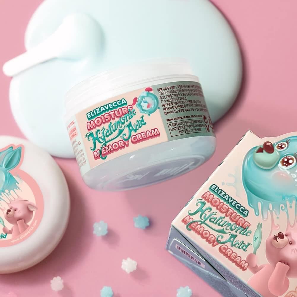 Elizavecca Moisture Hyaluronic Acid Memory Cream إيليزافيزا كريم مرطب بالهايلرونيك اسيد 