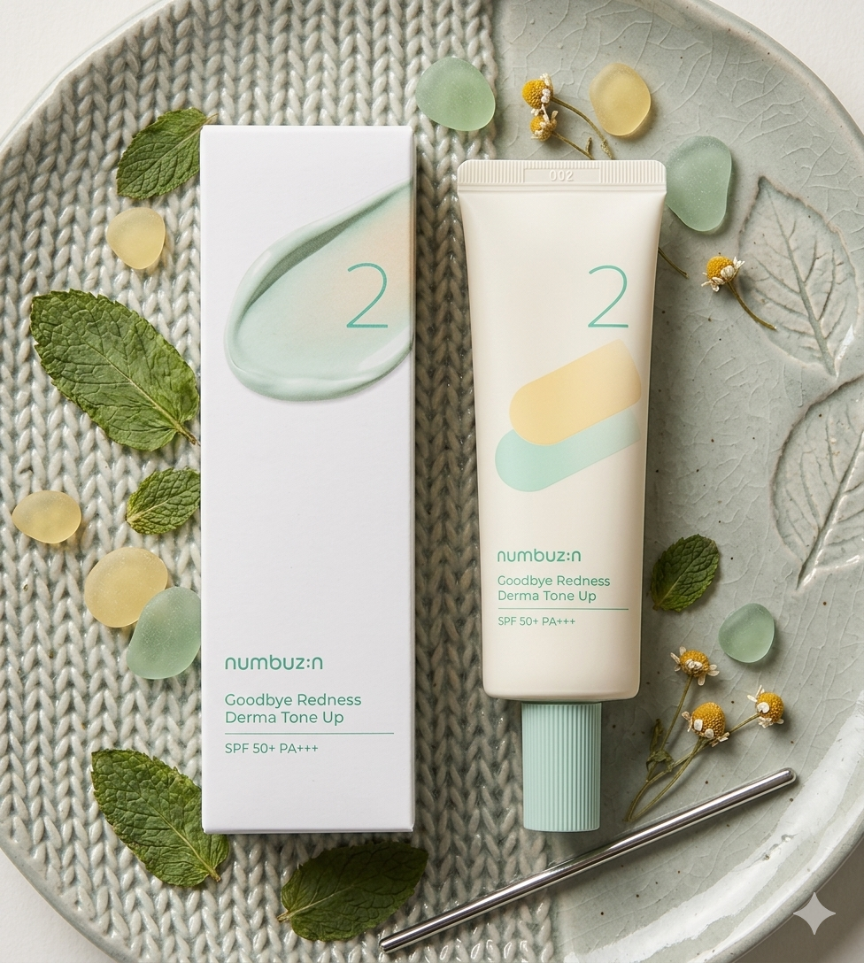 numbuzin No.2 Goodbye Redness Derma Tone Up نامبوزين رقم 2 وداعاً للاحمرار