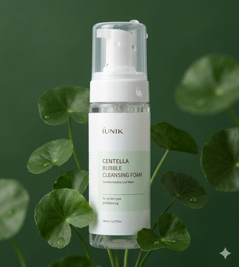 iUNIK Centella Bubble Cleansing Foam ايونيك رغوة تنظيف سنتيلا