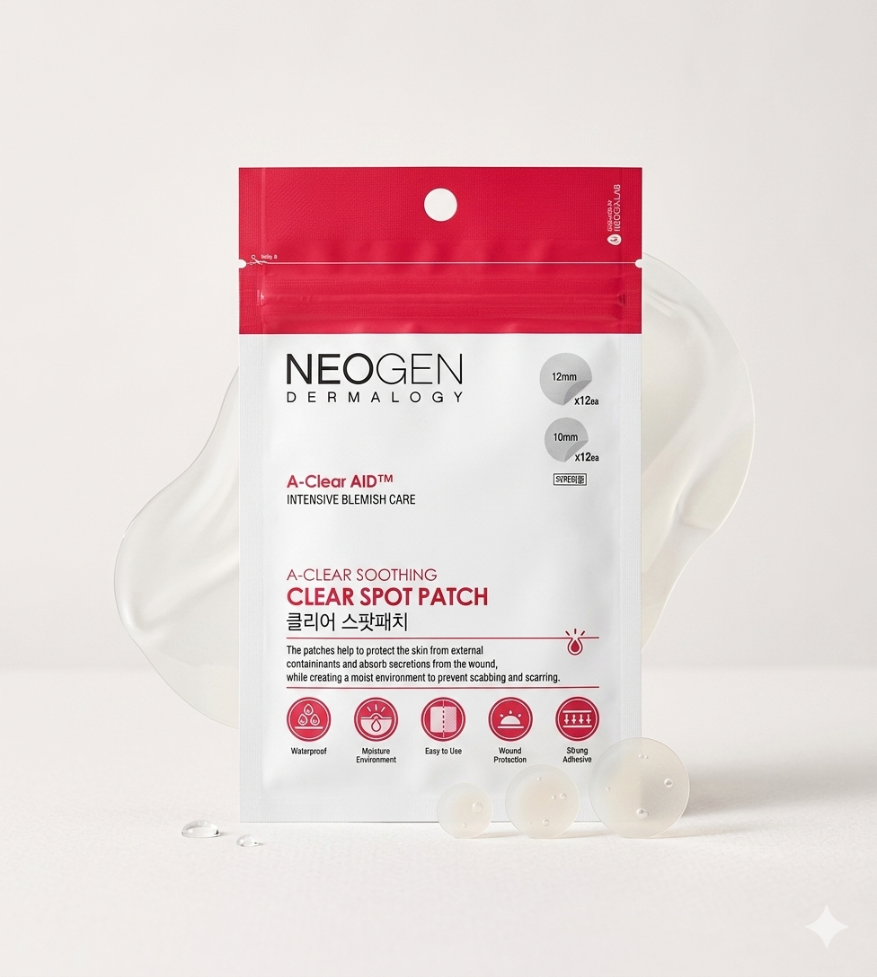 NEOGEN Dermalogy A-Clear Soothing Clear Spot Patchلصقة نيوجين ديرمالوجي إيه-كلير المهدئه  