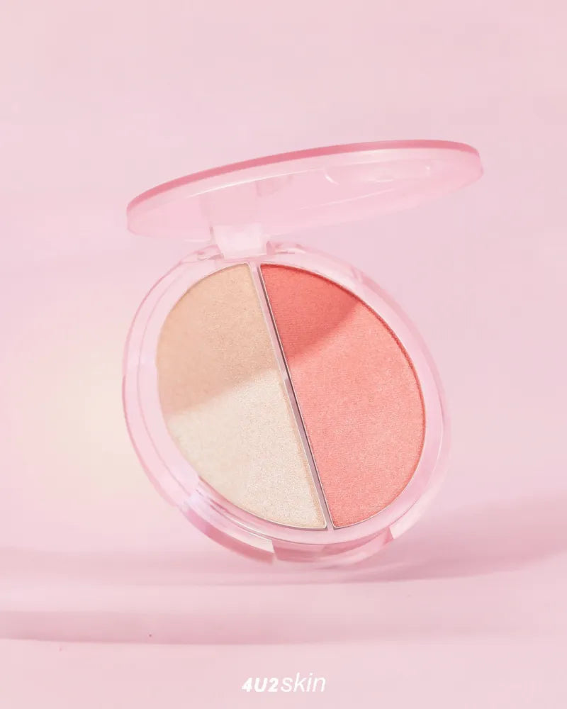 4U2 Skin Blush & Highlight Duo Cream 4U2 بلاشر وهايلايتر كريمي ثنائي
