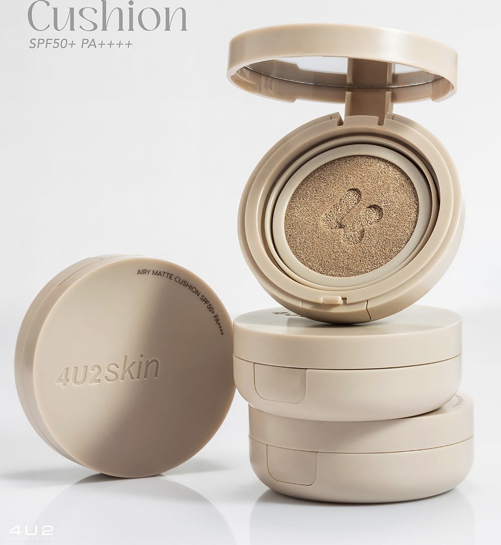 4U2 Skin Soft Matte Cushion SPF50+ PA++++ 4U2 كوشن فاونديشن سوفت مات
