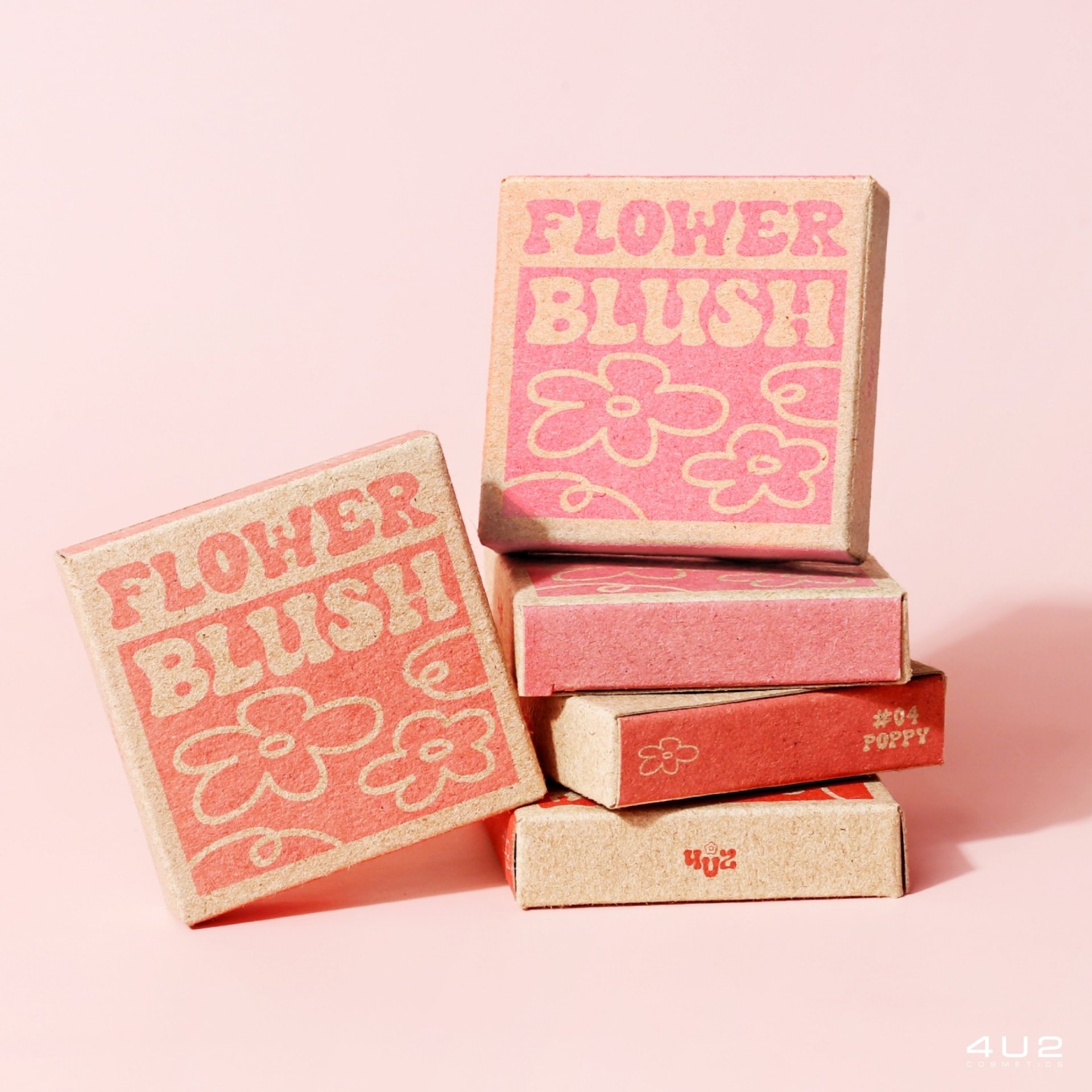 4U2 FLOWER BLUSH احمر خدود بودرة