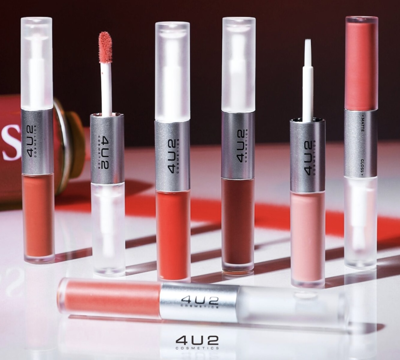 4U2 My Mate Gloss & Matte Lip 4U2 أحمر شفاه ماي ميت (مات + كلوس)