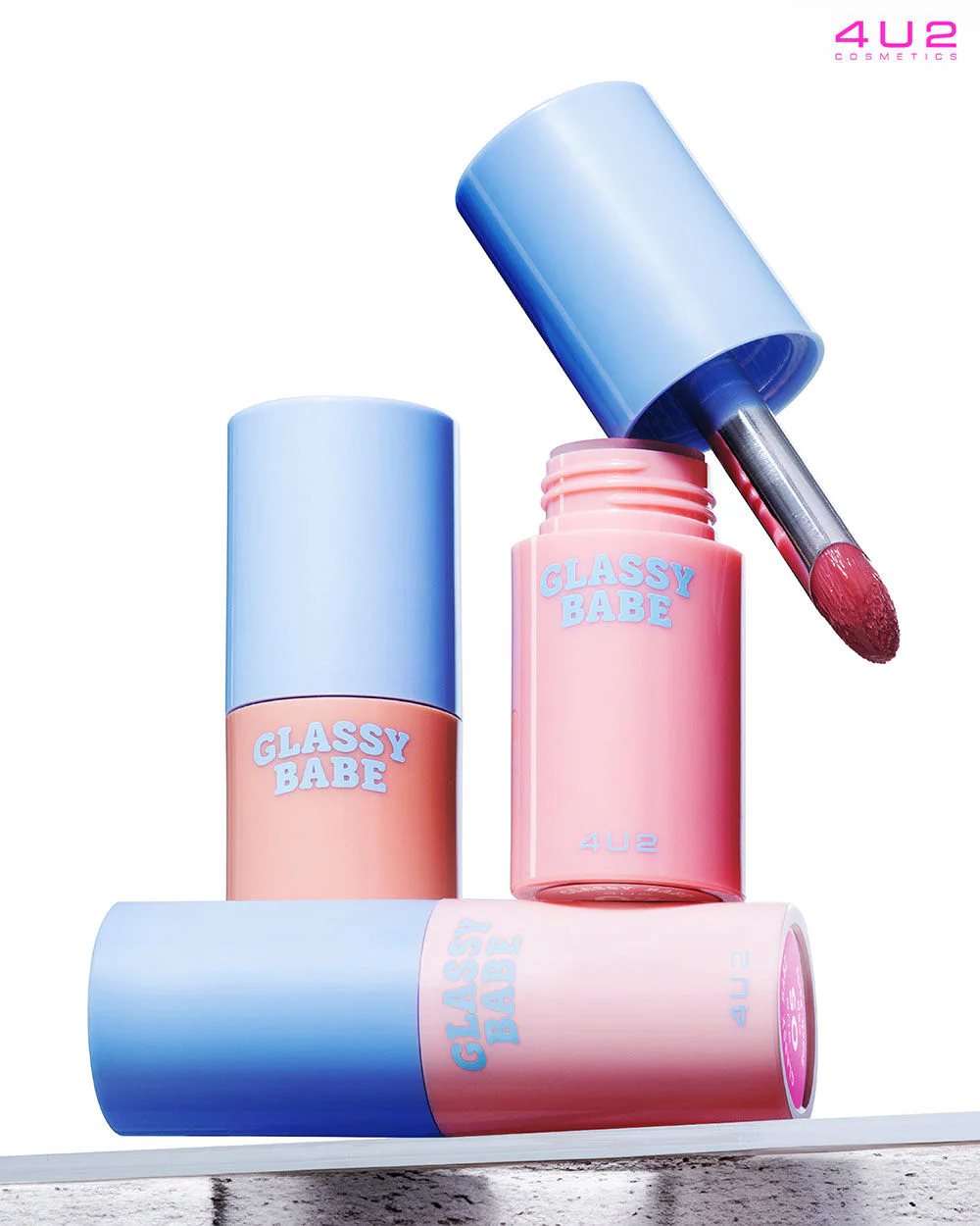 4U2 Glassy Babe Lip 4U2 ملمع شفاه جلاسي بيبي