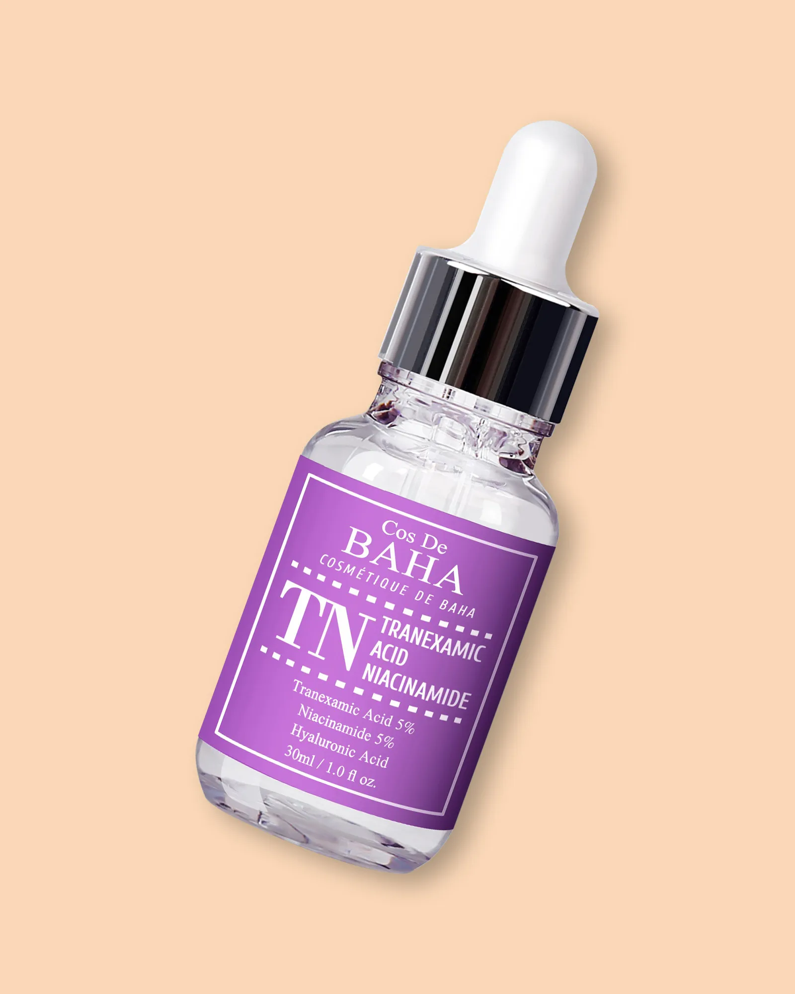 ‏Cos De Baha Tranexamic Acid 5% + Niacinamide 5% Serum كوس دي باها سيروم حمض الترانيكساميك مغذي و معالج للبشرة