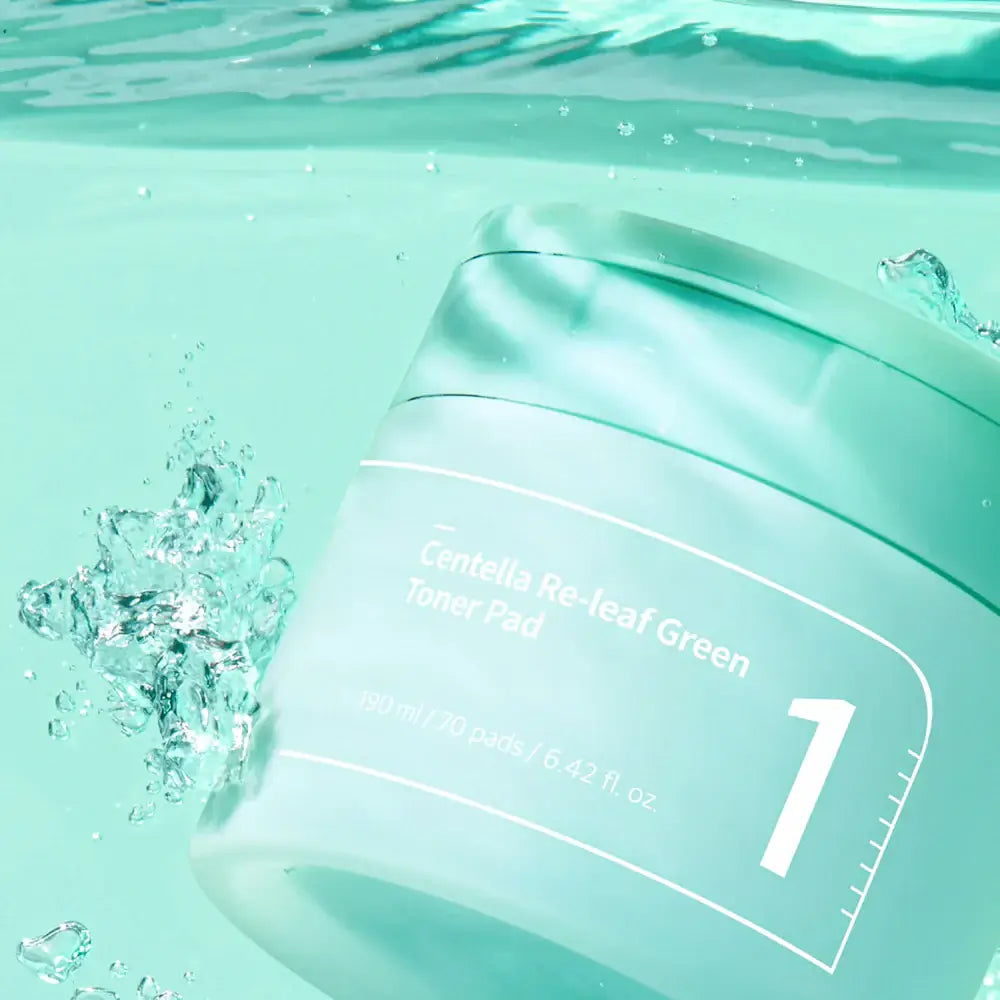 ‏Numbuzin No.1 Centella Re-leaf Green Toner Pad نمبوزين تونر بادز مهدئة و مرطبة للبشرة
