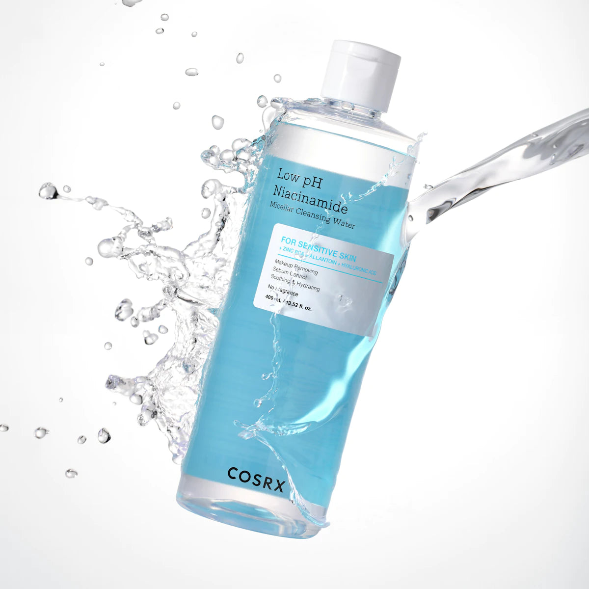 ‏Cosrx Low Ph Niacinamide Micellar Cleansing Water كوزركس مسيلير بالنياسينمايد لازالة المكياج