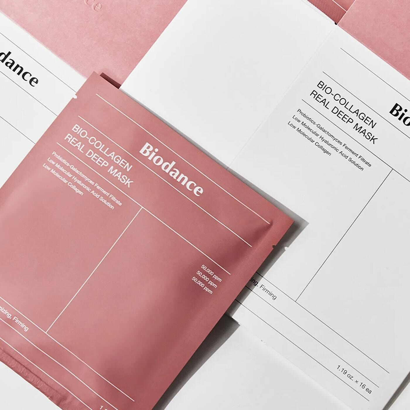 Biodance Biodance Bio Collagen Real Deep Mask بيودانس قناع عناية بالبشرة مرطب عميق 4 Sheets