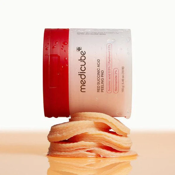 Medicube Medicube Red Succinic Acid Peeling Pads ميدي كيوب بادز للبشرة الدهنية 70 Pads