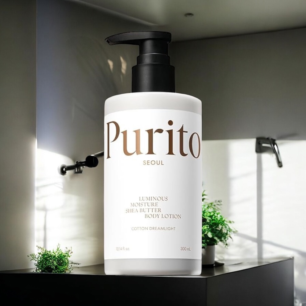 Purito Seoul Luminous Moisture Shea Butter Body Lotion Cotton Dreamlight بوريتو سيول لوشن الجسم المرطب بزبدة الشيا 