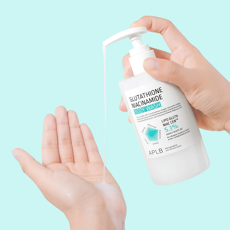Aplb Glutathione Niacinamide Body Wash  غسول للجسم بجلوتاثيون ونياسيناميد من أبلب